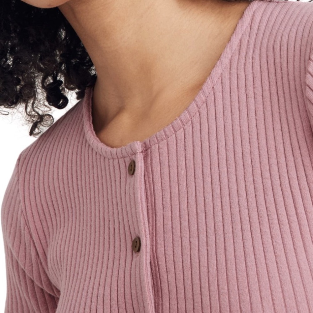 MADEWELL | Button-Down Ribbed Dress - Picture 3 of 7